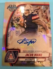 2024 Bowman University Chrome Prospect Auto Refractor #PAJMA Jacob Manu 024/299