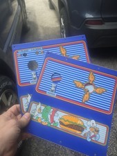Burgertime Cocktail Arcade Control Panel Over...