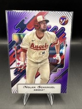 2025 Topps Pristine #167 Nolan Schanuel Encased Purple Refractor /99 Angels