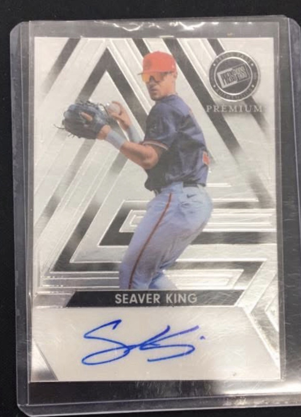Seaver King #BA-SK1 2024 Leaf Press Pass Premium Baseball Base Autograph
