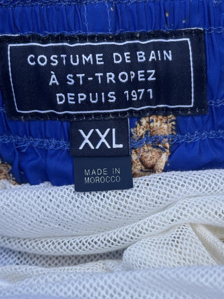 Vilebrequin Swim Trunks MAHINA BLUE DE MER STARFISH Zip Back Pocket XXL - Image 4 of 4