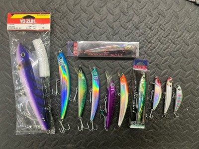 Fishing Lures Yo Zuri Lot Edge Minnow Bonita 