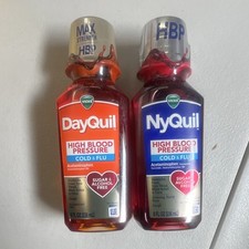 Vicks DayQuil NyQuil High Blood Pressure Sugar-Free Alcohol-Free 8 FL OZ