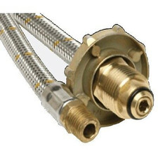 LPG GAS STAINLESS STEEL BRAIDED HOSE 5/16" X POL CARAVANS MOTORHOMES BOATS 6SW