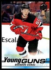 2019-20 UPPER DECK YOUNG GUNS Brandon Gignac New Jersey Devils #239
