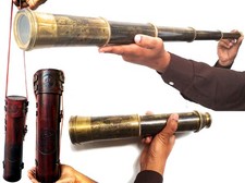 Rare Brass Telescope Spyglass - East India Company BT-EIC17, Antique