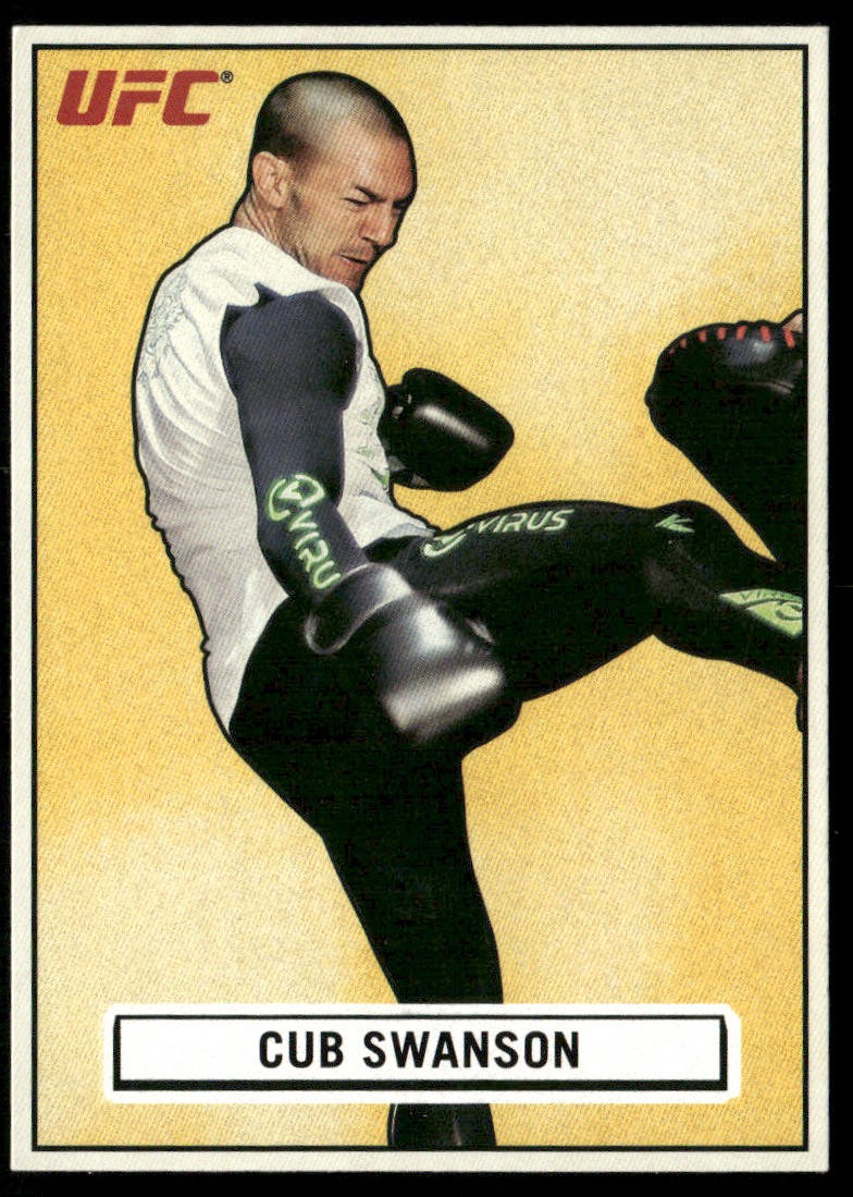 Cub Swanson #OS-CS Ufc Cards 2013 Topps UFC Bloodlines Octagon Side trading card — raw and PSA graded price guide