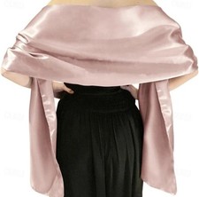 Satin Dusty Rose Shawl