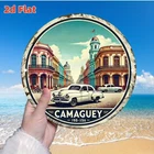 Vintage Camaguey City Car Tin Metal Signs Home Décor Wall Art 8x8