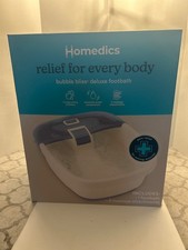 Homedics Bubble Bliss Deluxe Massaging Foot Spa with 3 Attachments