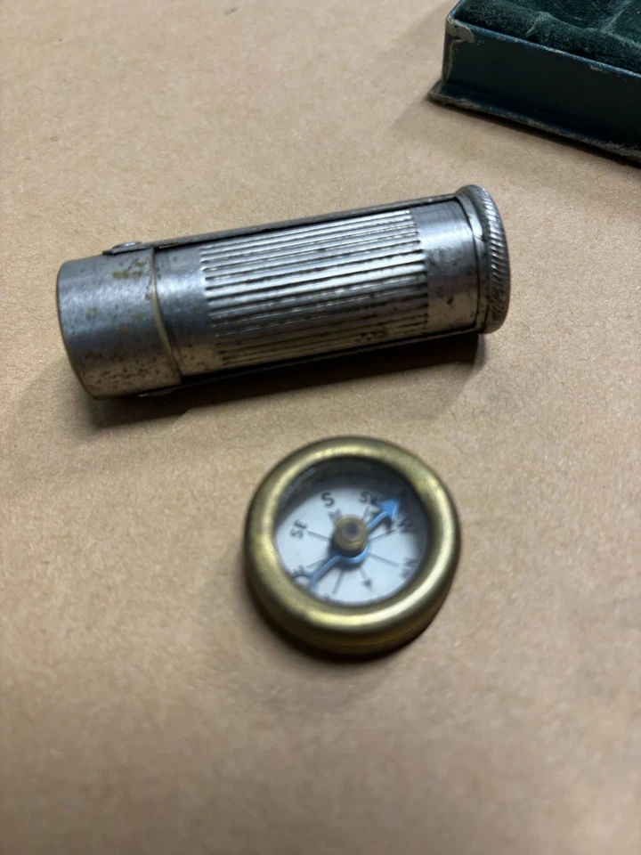 Vintage Marble’s Outer’s 301 Gift Set MSA 1930’s Compass Match Box Gladstone MI - Image 4 of 4