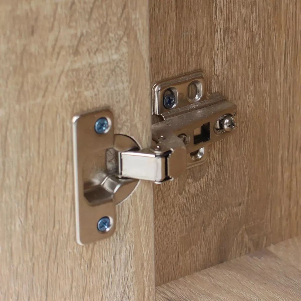 Schreibtisch Mit Schublade Und Schrank Eiche 100x40x73 Cm - Bild 3 von 4