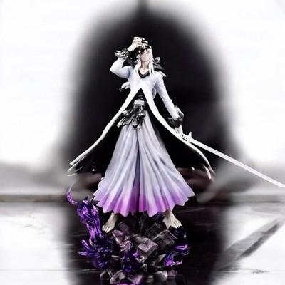White Ichigo Statue - Bleach Figure - Purple Effect Base - 30 cm (12in)