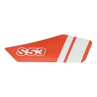 Klebefolie Seitendeckel Rechts S53 Rot/Weiß FüR Simson S53