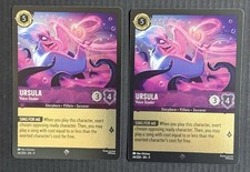 Disney Lorcana Ursula Voice Stealer Super Rare Foil Fabled Qty 2