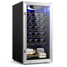 Yeego 28 Bottles Wine Refrigerator Cooler Mini Fridge Home/Bar/Office Free Ship