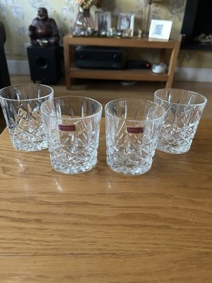 4 x Marquis by Waterford Kristall Markham 9,5 cm Becher Whisky Gläser