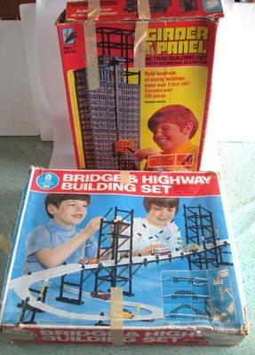 Girder & Panel Building Set Elevator Sears Little-Learners Bridge & Highway 1975