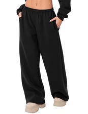 LOMON Wide Leg Sweatpants Women Fleece Sweat Pants Fall Spring Clothes 2026 T...