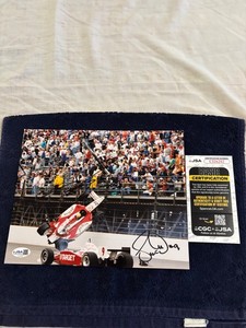Dan Wheldon/Scott Dixon Signed 2003 Indy 500 Crash Photo 8x10 "Rare" JSA COA