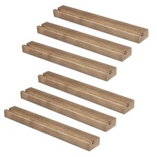 Ilyapa Wood Vinyl Record Shelf Wall Mount, 6 Pack - Barnwood Record Album Hol...