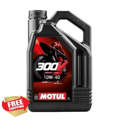 Motul 300V Factory Line Road Racing 5W40 4T Synthetic Racing Motor Oil with E...