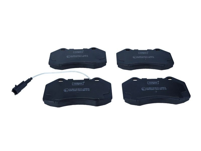 Plaquettes de frein MAXGEAR 19-3943 conformes aux normes de sécurité OE