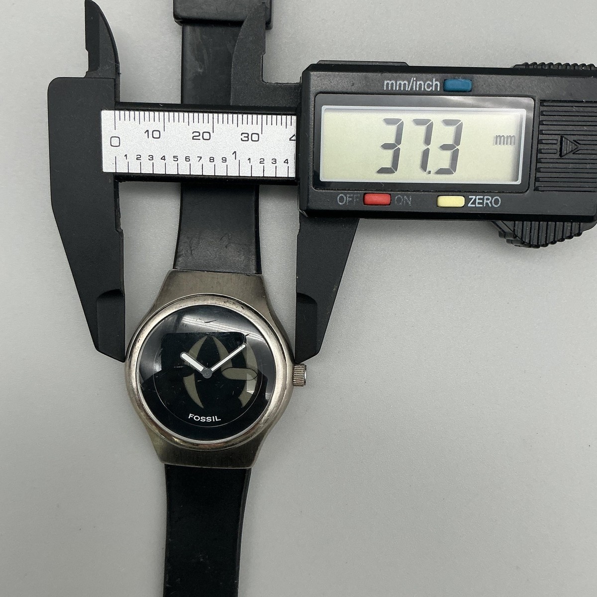 Fossil Big Tic Sport Line JR-7846 Mens Watch 37mm Silver Tone