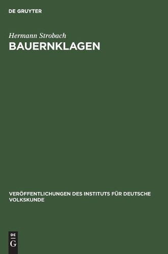 Hermann Strobach Bauernklagen (Hardback)