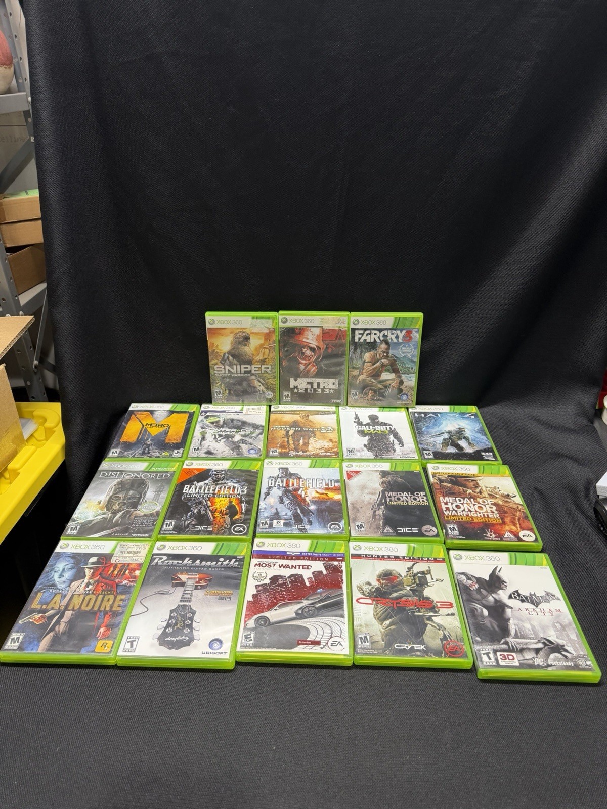 Lot Of 18 XBOX 360 Games; Good To Very Good Condition