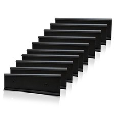 10 Pack Nameplate Holder for Wall or Door, 2" 8" Aluminum Office Name Plate H...