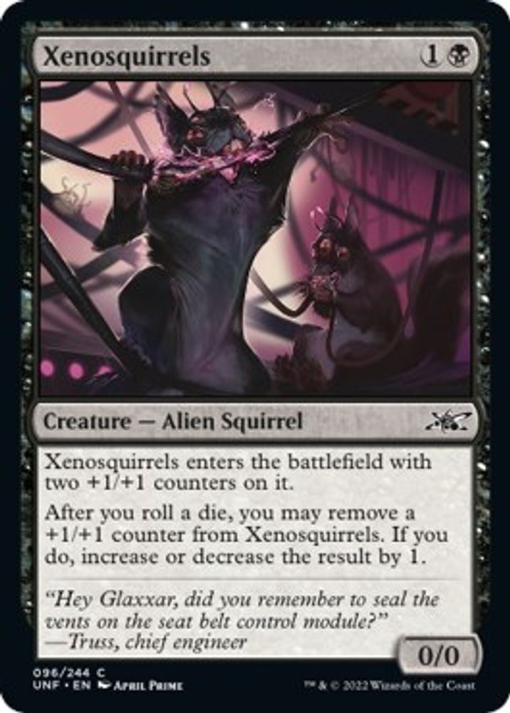 2022 Magic: The Gathering: Unfinity - Xenosquirrels (#96, C, Near Mint) NM