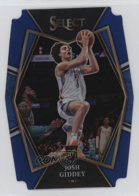 2021 Panini Select Premier Level Blue Prizm Die-Cut /249 Josh Giddey #143 02ez