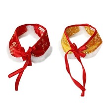 Pet Cloak Shawl Bow Tie Cat Christmas Clothes Dress up Adjustable Chinese Tang