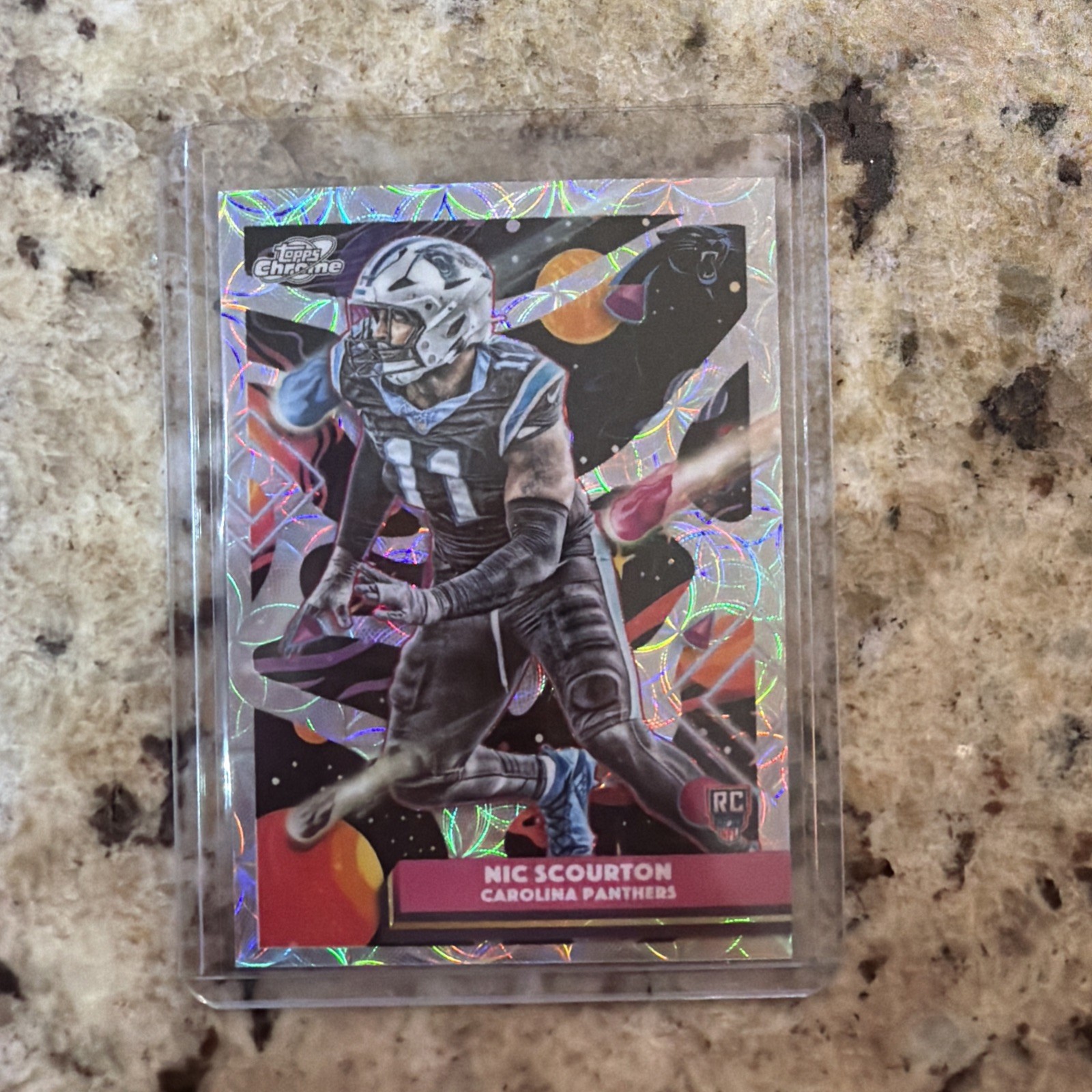 2025 Topps Chrome Cosmic - Nic Scourton #114 • Nucleus Refractor RC