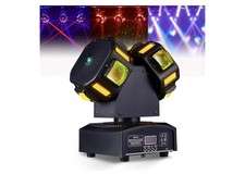LED Moving Head Dj Lights 8 LEDs DJ Lighting RGB Beam Rotating Stage Lights. G2