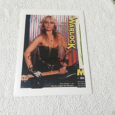 DORO PESCH, original signed 20x27 cm (NST) MEGA SEXY YOUNG