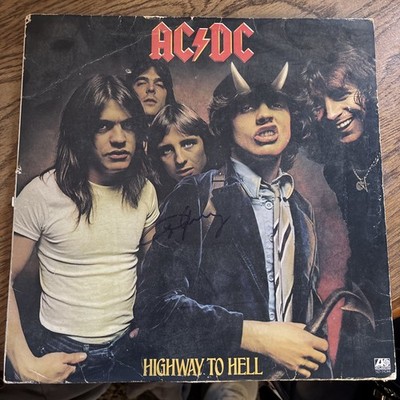 AC/DC Highway to Hell Vinyl Record Autographed By Angus Young