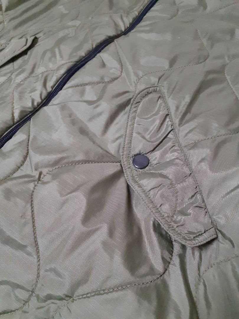 Buzz Rickson's Quilted Jacket Ripstop Nylon Sage … - image 8