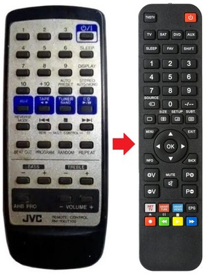 Fernbedienung geeignet für JVC RM-RXUT100