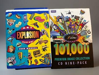 LOT Art Explosion Clip Art Image & Master Clips Premium Image CD-ROM 1990s