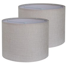 Drum Lamp Shades Set of 2, Lamp Shade for Table Lamp, 13" Top x 13" Bottom x ...