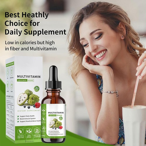 100% Pure Organic Soursop Extract, Tindedly Soursop Graviola Liquid Drops 60ml - Picture 10 of 12