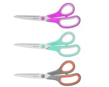 Multipurpose Scissors Set 3 Pack 8 Inch iBayam Stainless Steel Sewing Craft Home