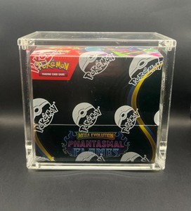pokemon phantasmal flames booster box case TCG: ETB with Bearish Acrylic Pokemon for Mega Evolution—Phantasmal Flames expansion fantasmal flames booster box Full