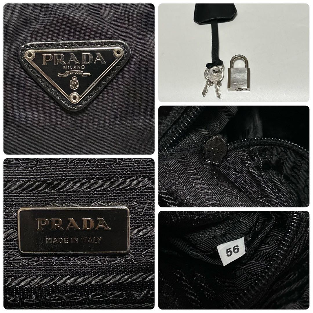 PRADA Triangle Logo Briefcase Business Hand Shoulder Bag Leather Auth R02130 thumbnail 20