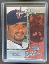 2006 Topps Co-Signers Johan Santana Torii Hunter Changing Faces Silver Red #/100