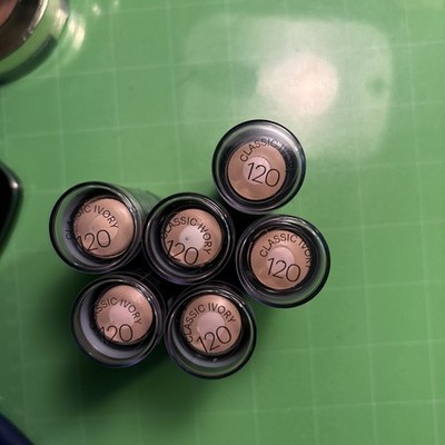 6-PACK Maybelline 120 CLASSIC IVORY Fit Me Shine-Foundations - New (Open Seal)