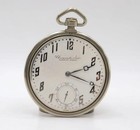 NEW OLD STOCK 45MM INTER 14K GOLD 17 JEWEL NOTZ FRERES POCKET WATCH, RUNNING! — photo 3