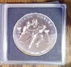 1993 Canada BU Dollar .925 Silver .7487 ASW Hockey Players